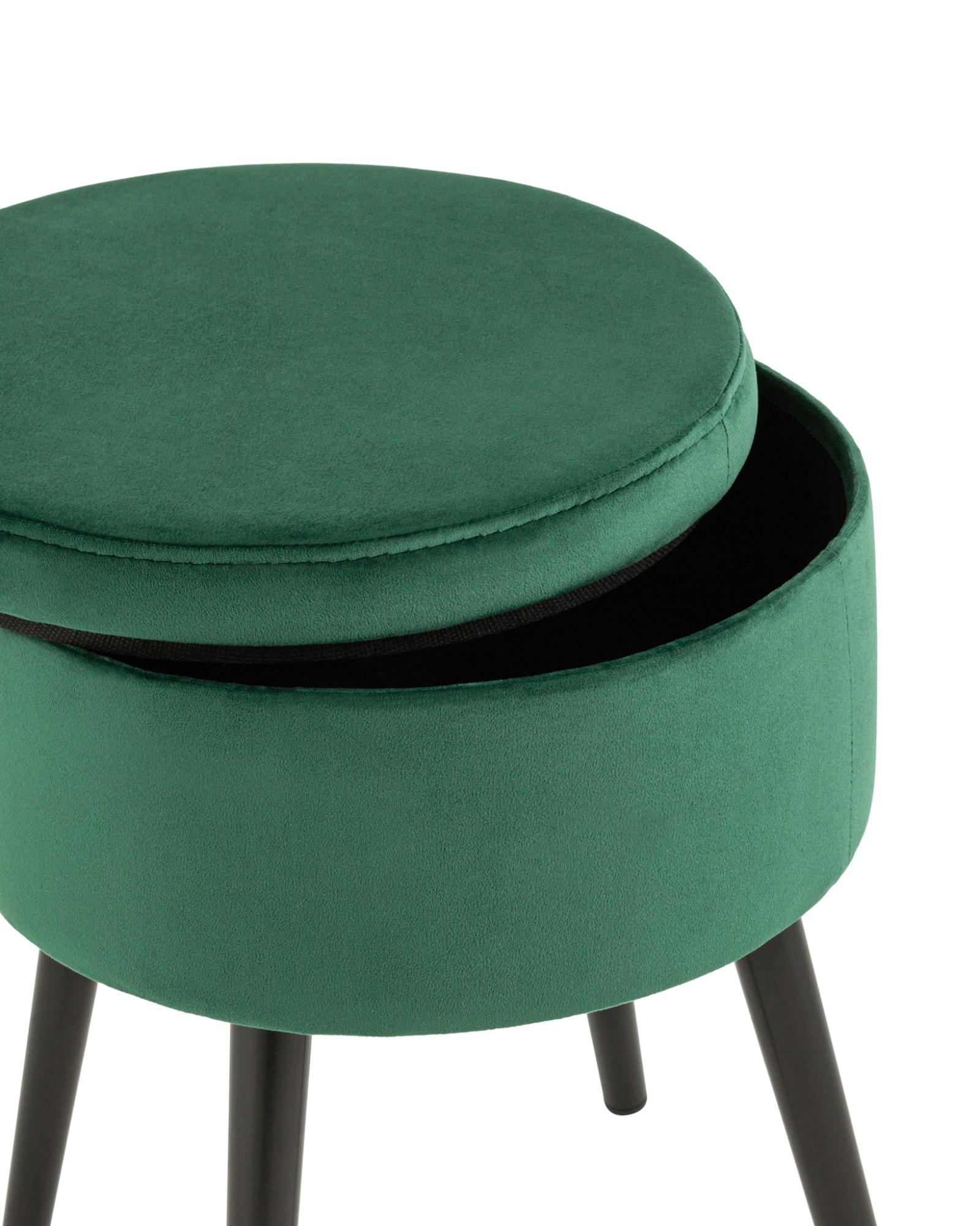 Пуф Клайс с ящиком велюр зелёный Stool Group
