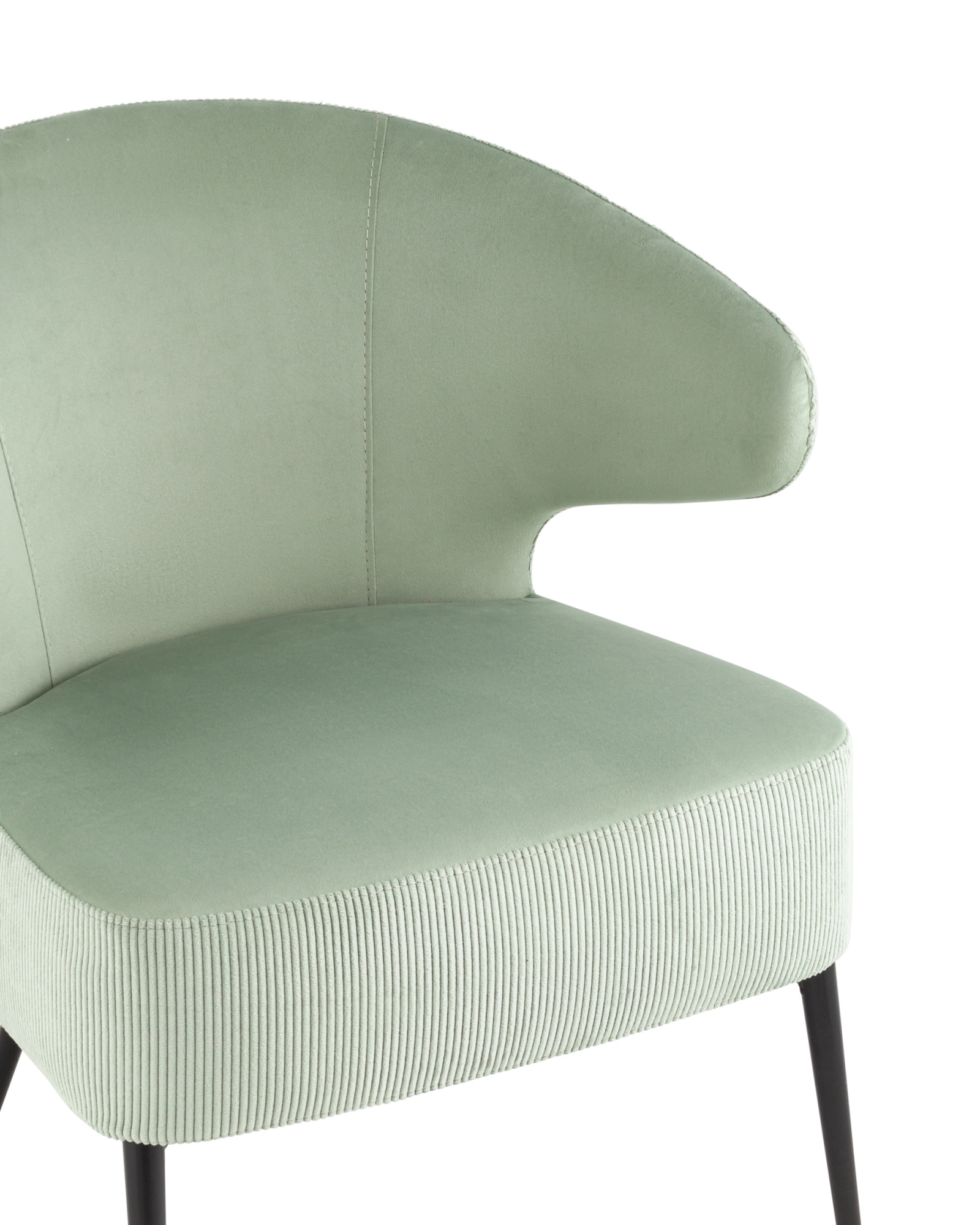 Кресло лаунж Royal Stripes велюр фисташковый Stool Group