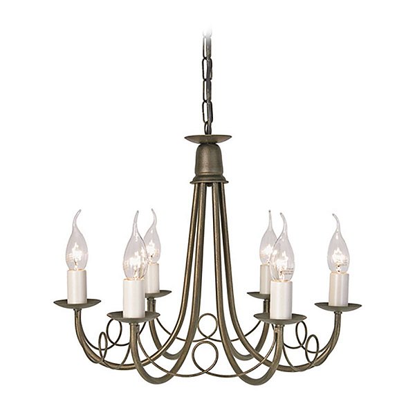 Люстра Elstead MN6 BLK/GOLD