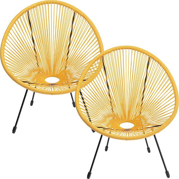 Кресло Acapulco Yellow KARE 47418
