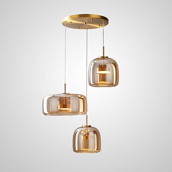 Подвесной светильник NALLE TRIO D40 Amber by ImperiumLoft