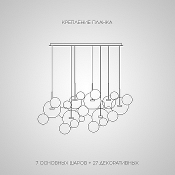 Подвесной светильник BUBBLE B MILK H by ImperiumLoft