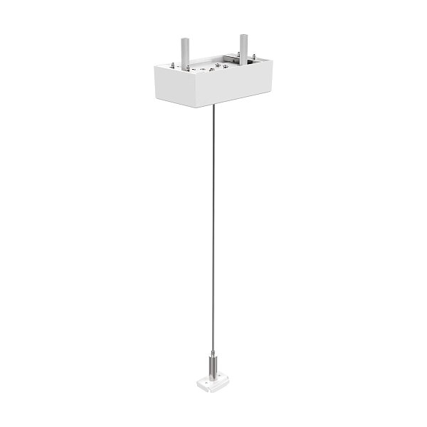 Крепление подвесное с тросом Ideal Lux EGO KIT SINGLE STEEL CABLE 2 MT + CEILING CUP WH 282749