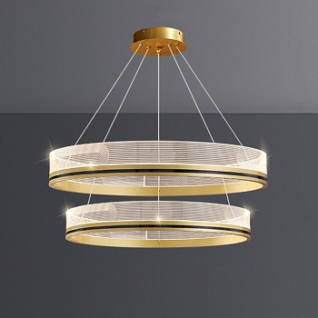 Подвесная люстра DILEMMA D60+80 Brass by ImperiumLoft