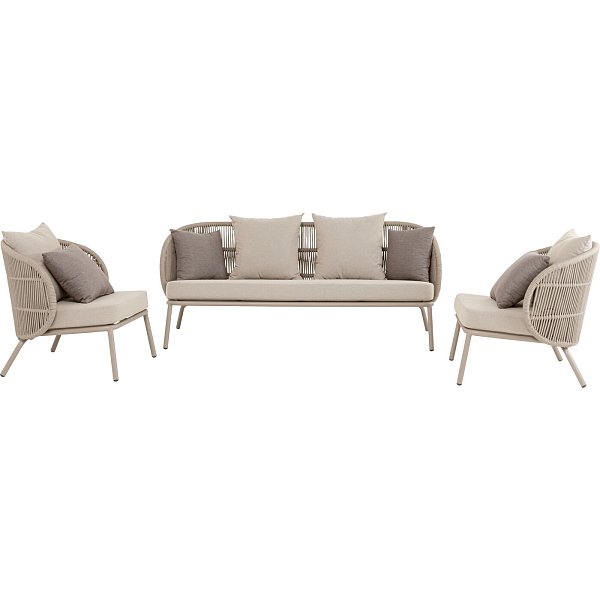 Комплект для улицы Sicily Taupe (4/part) KARE 71397