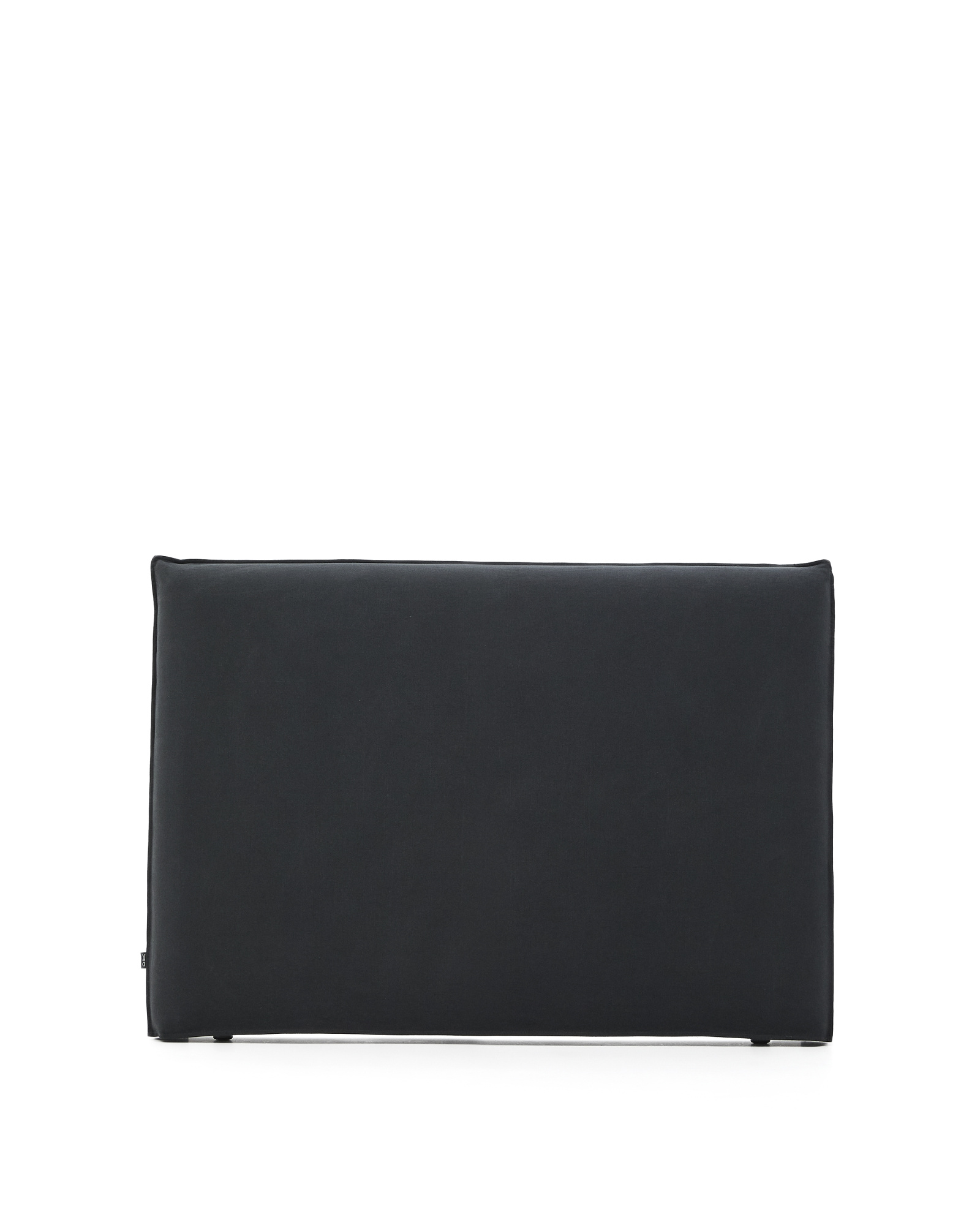 Изголовье кровати Jaira из льна и хлопка антрацитового цвета со съемным чехлом для кровати 150 см La Forma 216259