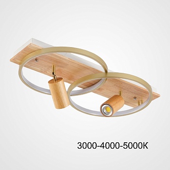 Потолочный светильник DIDRIKA L55 Light Brown Трехцветный свет by ImperiumLoft