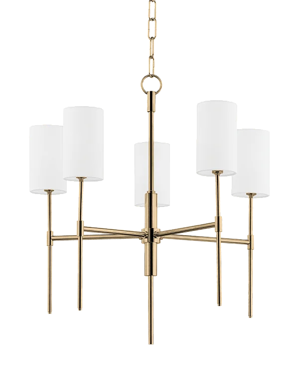 Золотая люстра Аспен Louvre Home JJ10885-5D brass