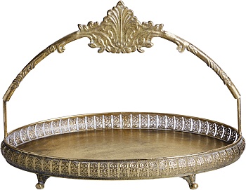 Блюдо с ручкой Эфиопия Glasar 57-245/1