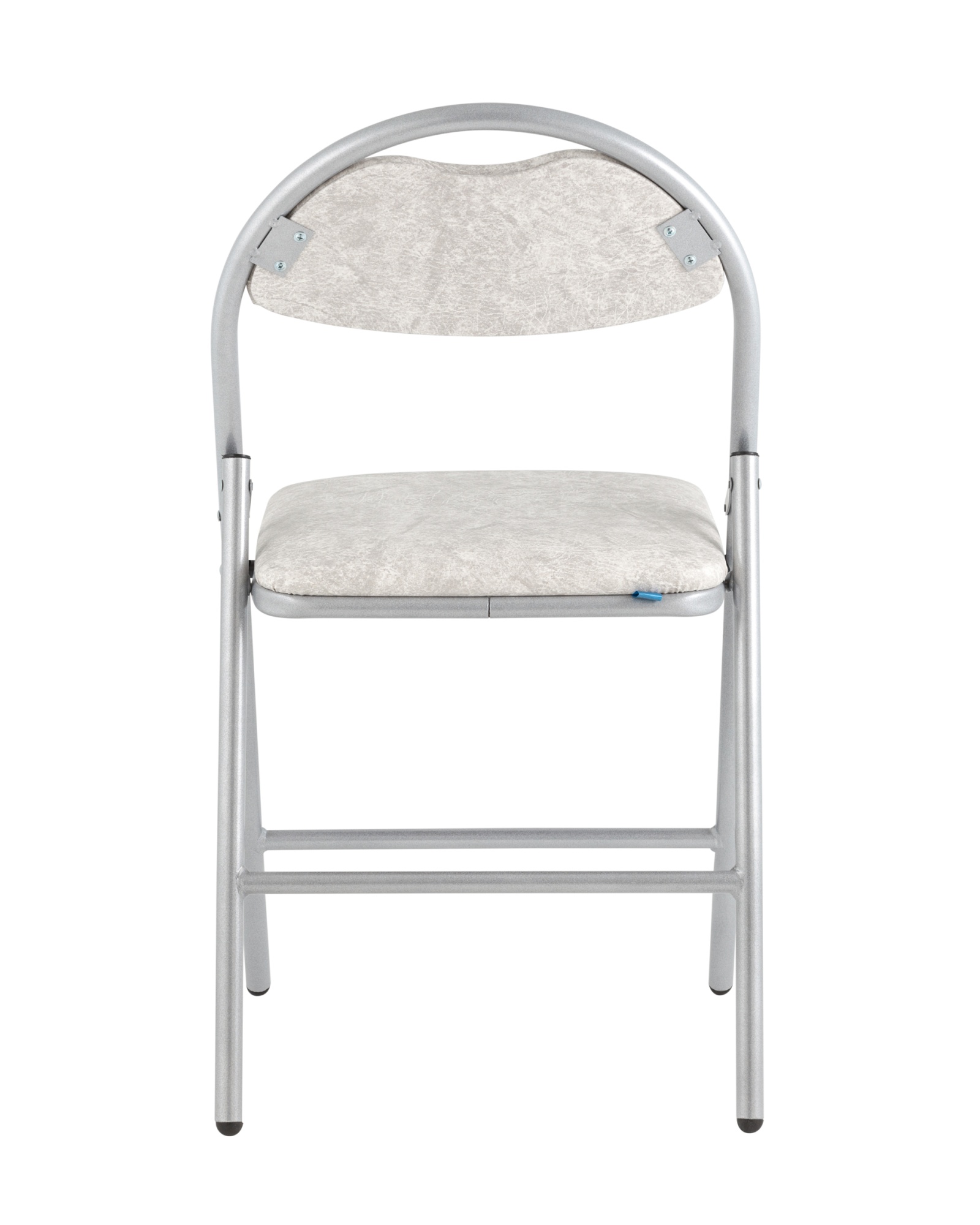 Стул складной Hagen экокожа белый мрамор каркас металлик Stool Group