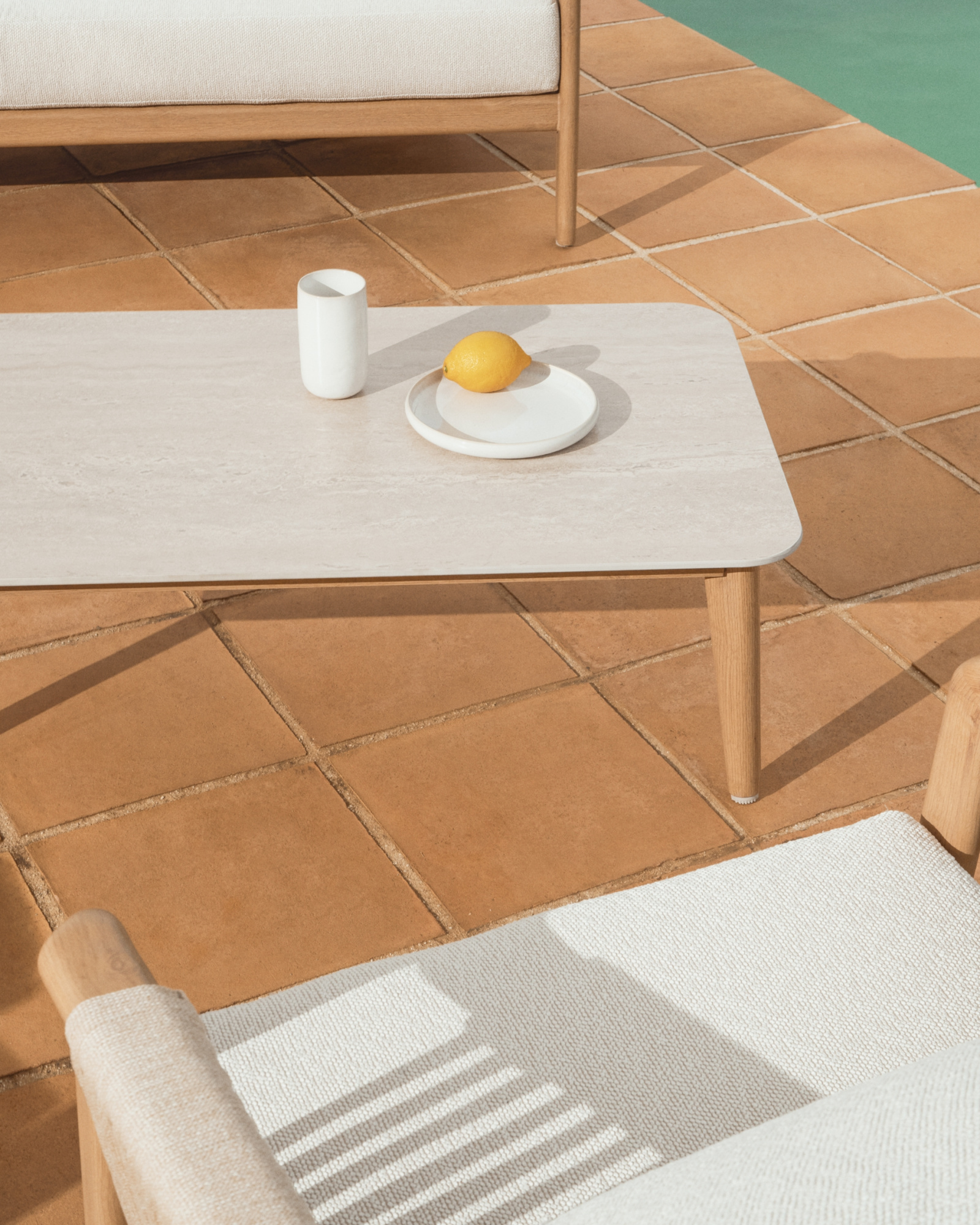 Комплект садовой мебели Sirte из алюминия с отделкой под дерево La Forma 482343