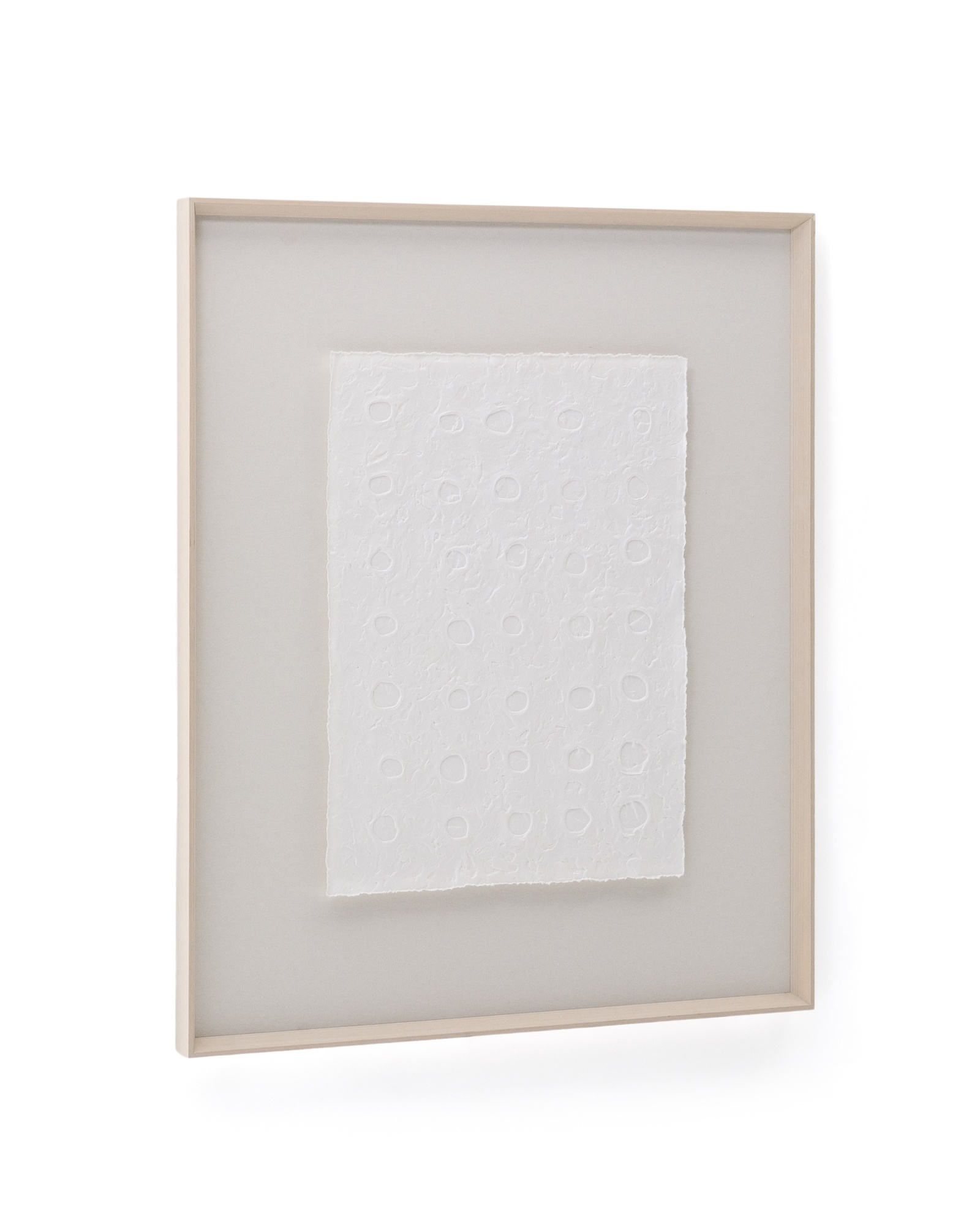 Olvin Абстрактная картина на белой переработанной бумаге с рельефным рисунком 103.6 x 123.6 cm La Forma (ex Julia Grup)