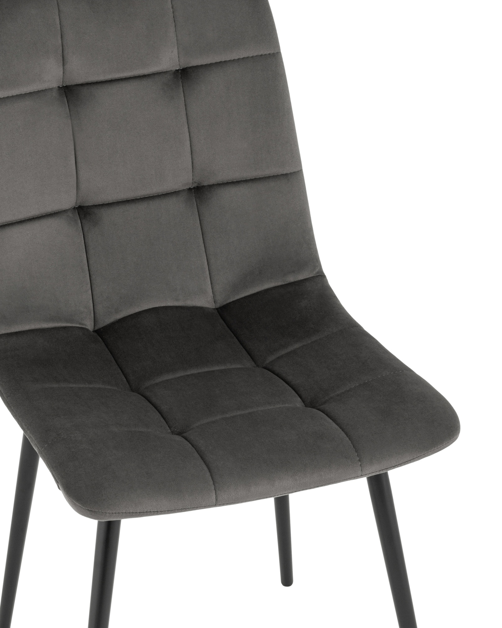 Стул Одди велюр тёмно-серый Stool Group