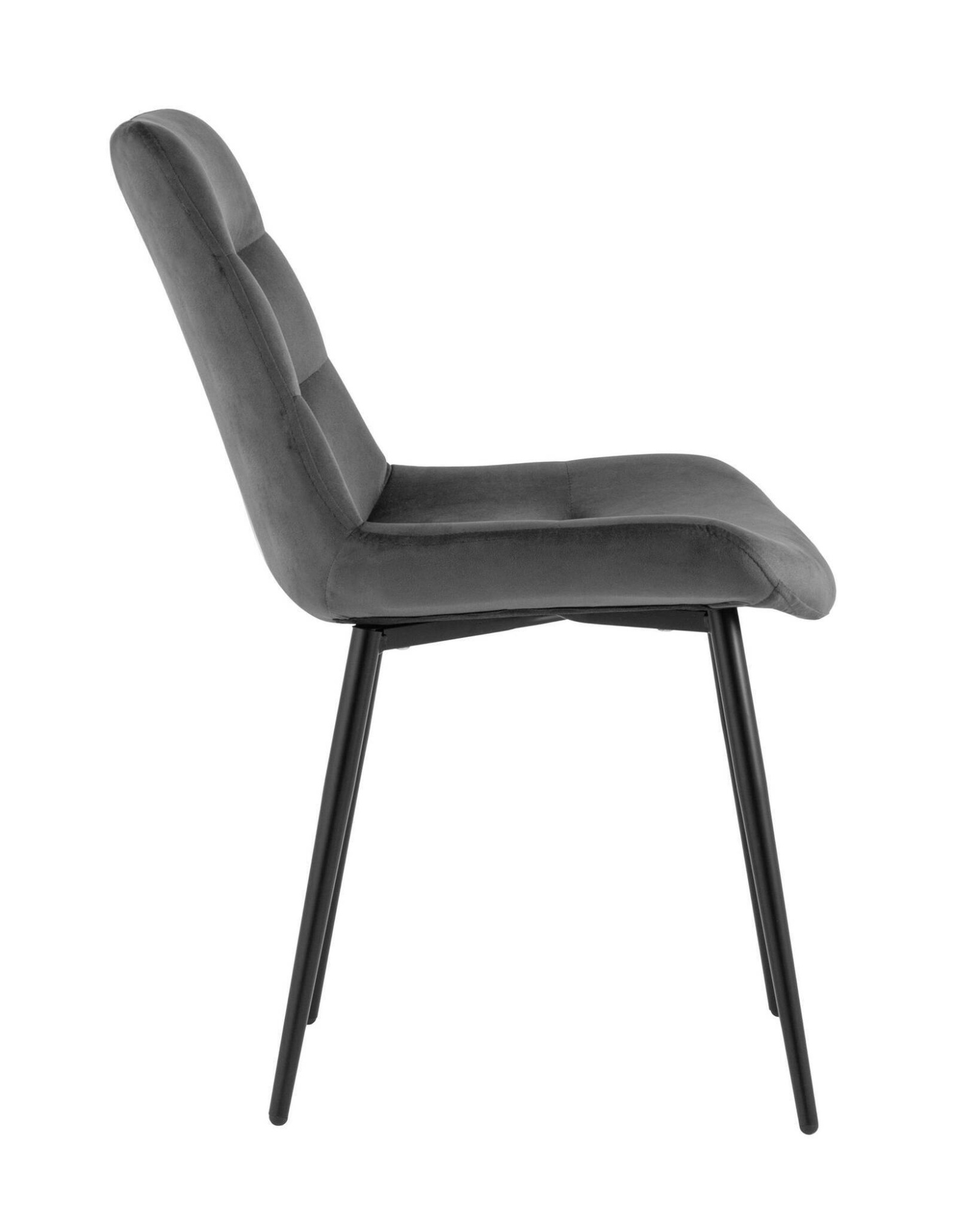 Стул Остин велюр тёмно-серый Stool Group