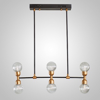 Подвесной реечный светильник DUM LONG Transparent by ImperiumLoft