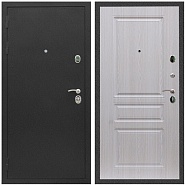 Дверь входная Graf Люкс ТП-70 Черный крокодил / МДФ 16 мм ФЛ-243 Дуб беленый