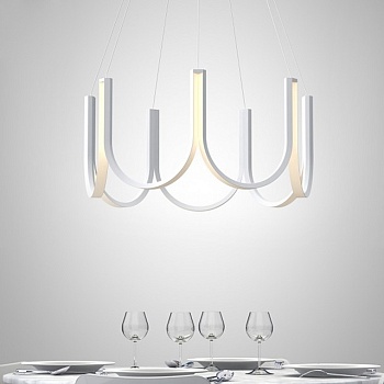Подвесная люстра U-SERIES for Arpel D80 White by ImperiumLoft