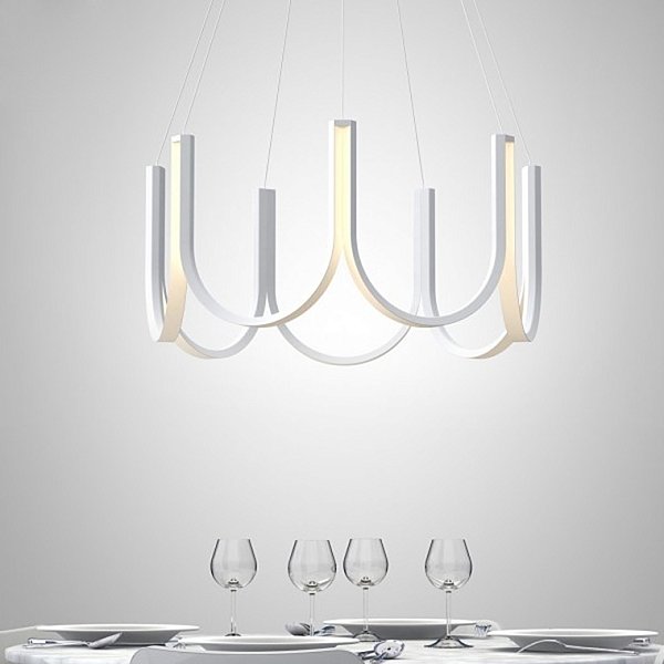 Подвесная люстра U-SERIES for Arpel D80 White by ImperiumLoft