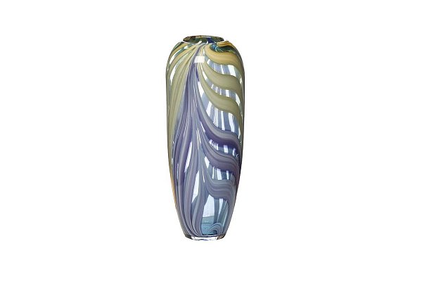 Ваза стеклянная фиолетовая Garda Decor HJ6037-36-O80