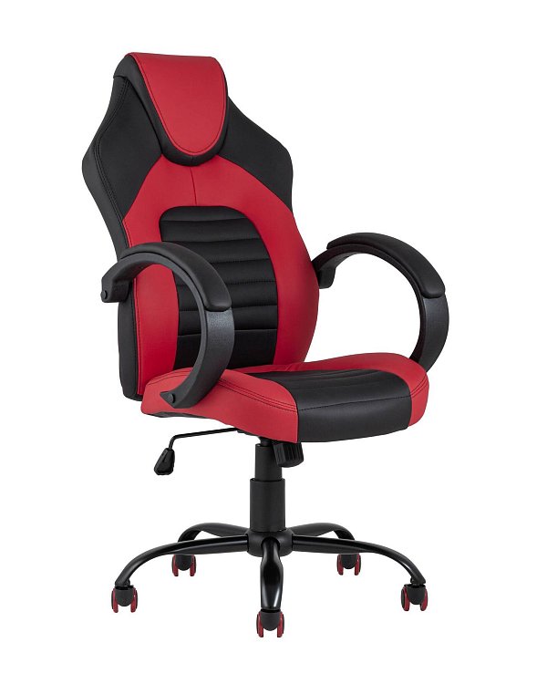 Кресло игровоеs Racer Midi черно-красное TopChairs