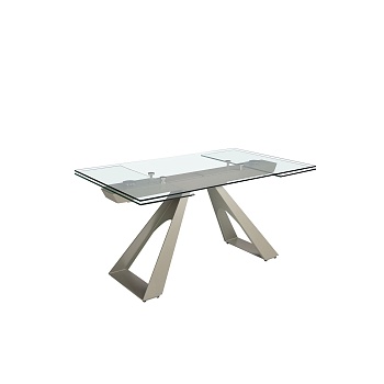 Раздвижной обеденный стол 1125/MC22052DT из закаленного стекла 160/200/240 x 90 Angel Cerda