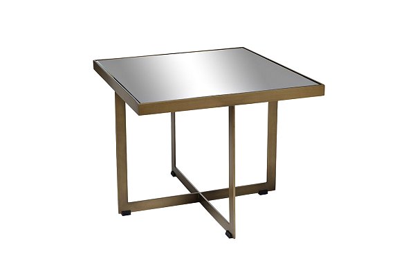 Столик журнальный квадратный с зеркальной столешницей Garda Decor KFG095