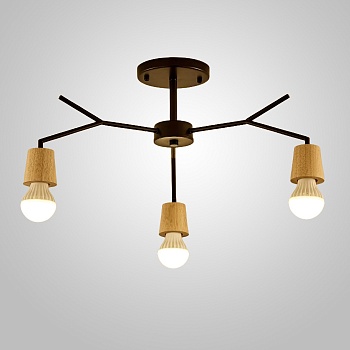 Люстра на штанге LES L3 Black by ImperiumLoft