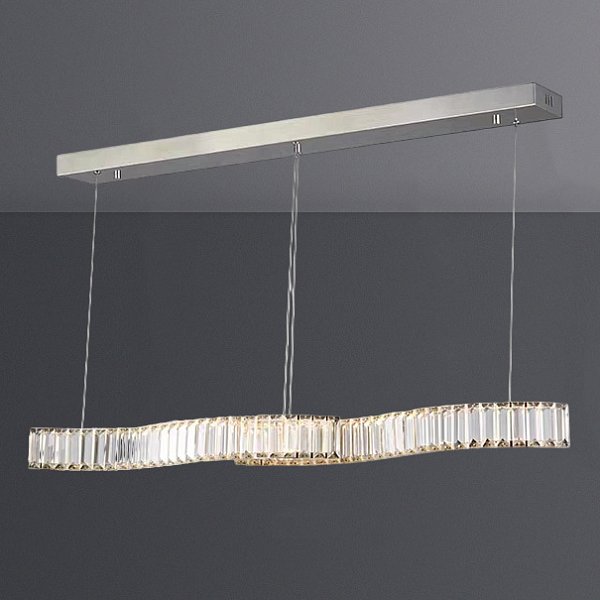 Подвесной светильник BERTOLDA LONG тип B Chrome by ImperiumLoft