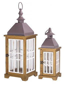 Подсвечники-фонари, набор Glasar 57-143