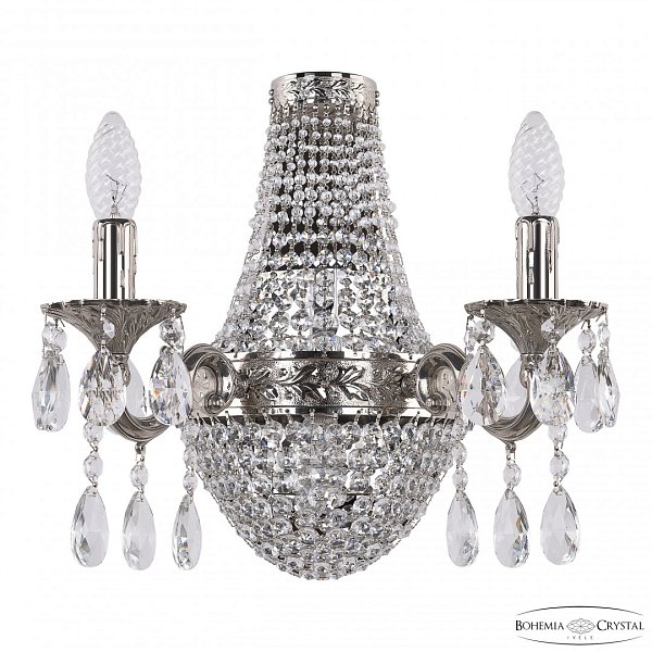 Бра хрустальные 2232H201B/2/35IV Ni Bohemia Ivele Crystal