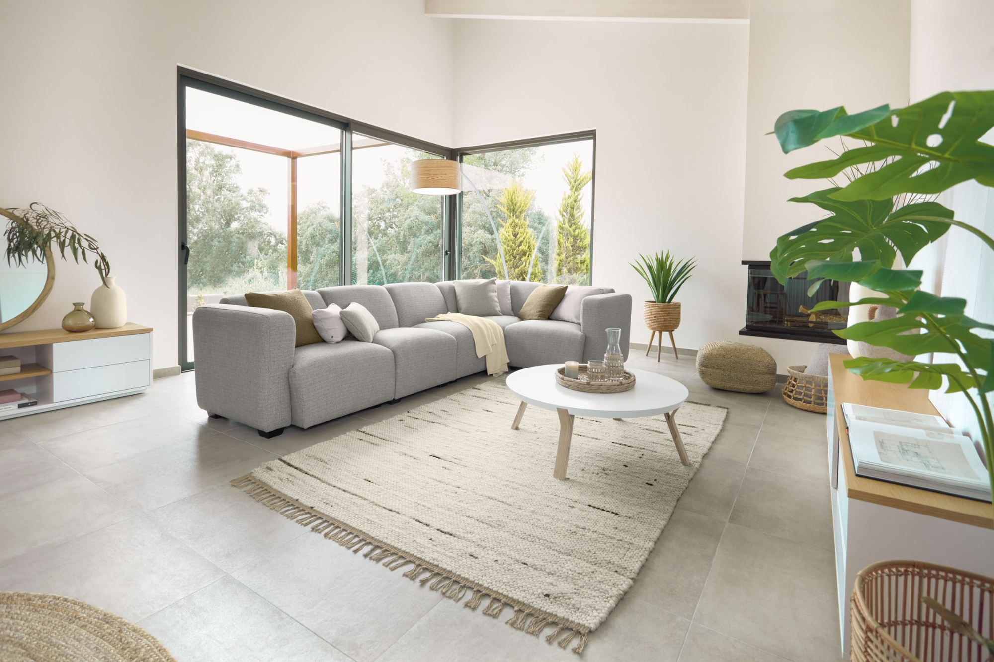 Картина Adelta с белыми линиями 80 x 110 см La Forma (ex Julia Grup)