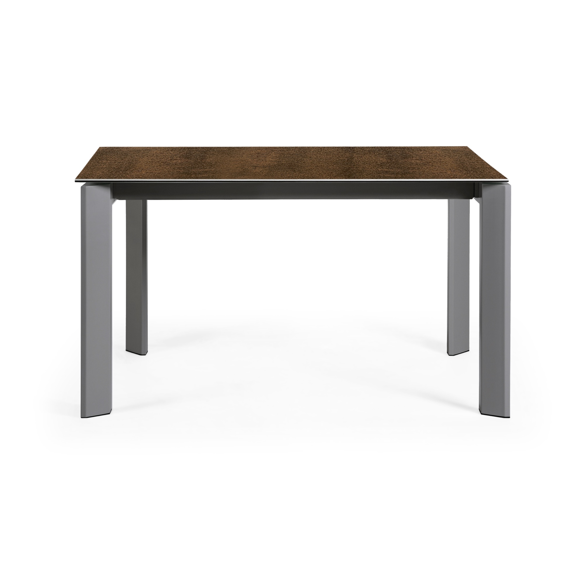 Стол Atta 140 (200) x90 антрацит, коричневый, керамика La Forma (ex Julia Grup)