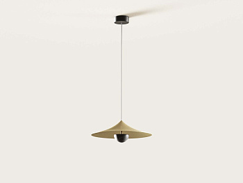 Подвесной светильник Hat золотой металл/черный мрамор Aromas del Campo