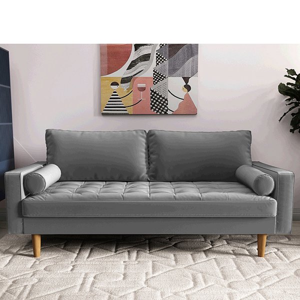 Диван Scott трехместный серый Bradex Home FR 0478
