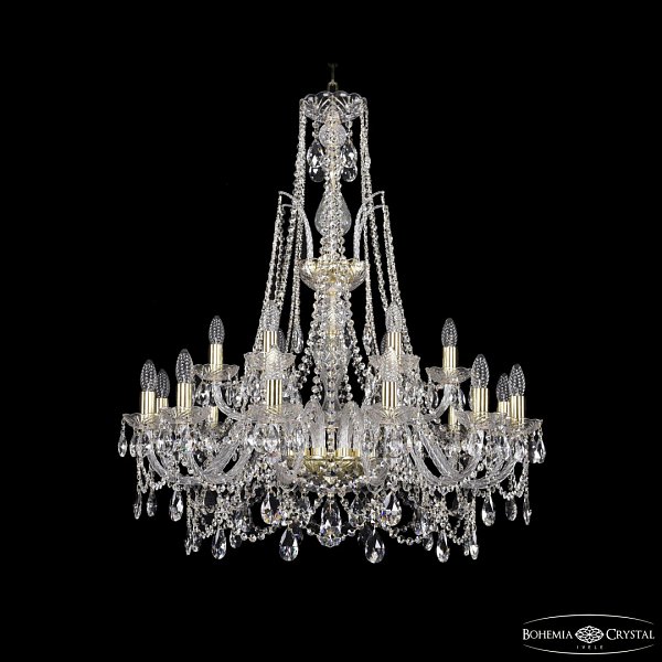 Люстра хрустальная 1411/12+6/300/XL-96 G