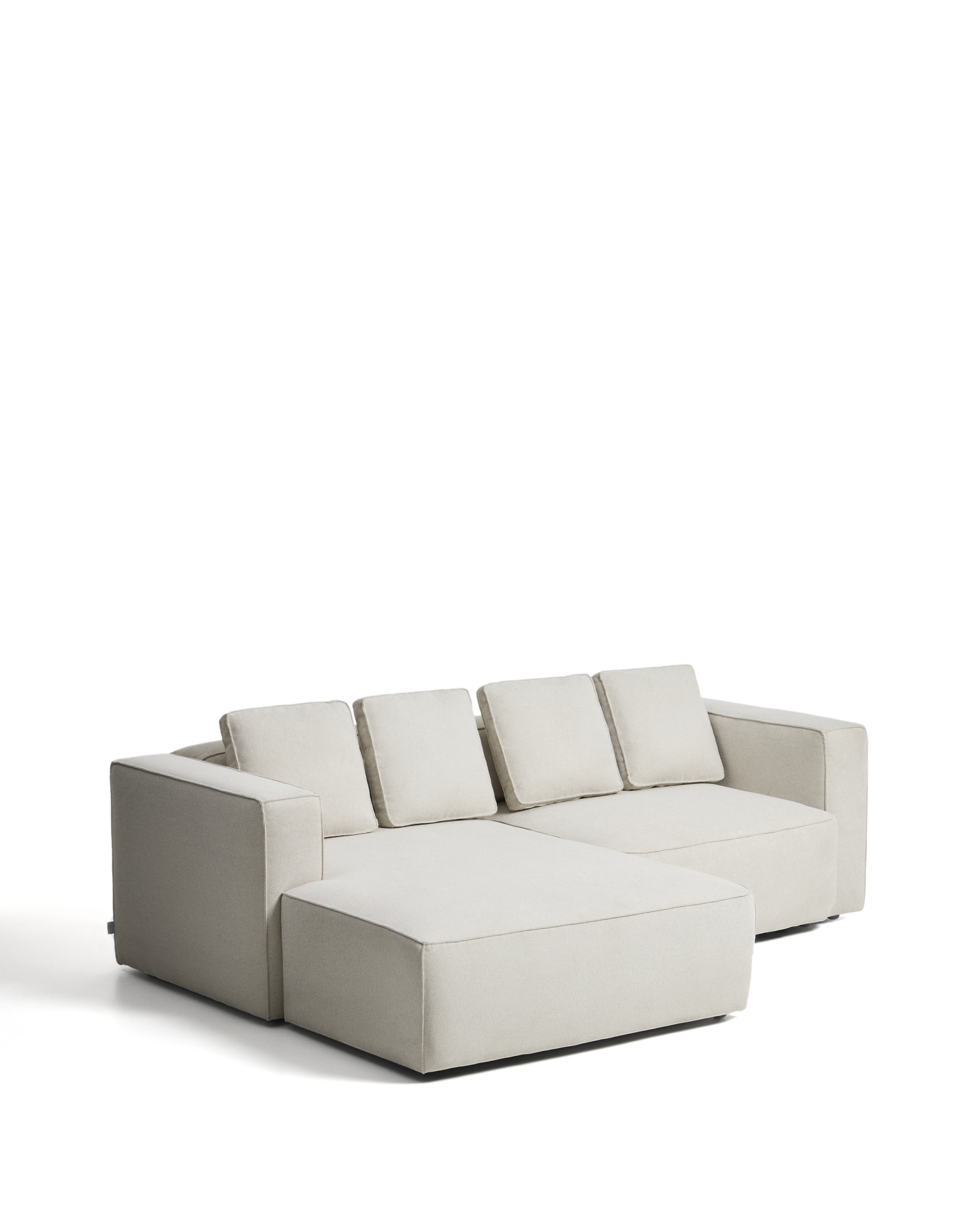 Диван-кровать Marela бежевый шенилл 3-местный с кушеткой слева 236 см La Forma 447765