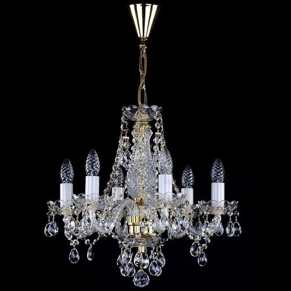 Люстра Artglass MAGDA VI. FULL CUT NICKEL CE