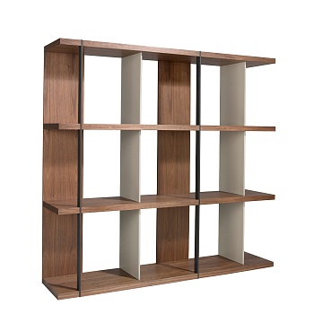 Стеллаж 3236/MQ2101SF из ореха с лакированными боковинами Angel Cerda