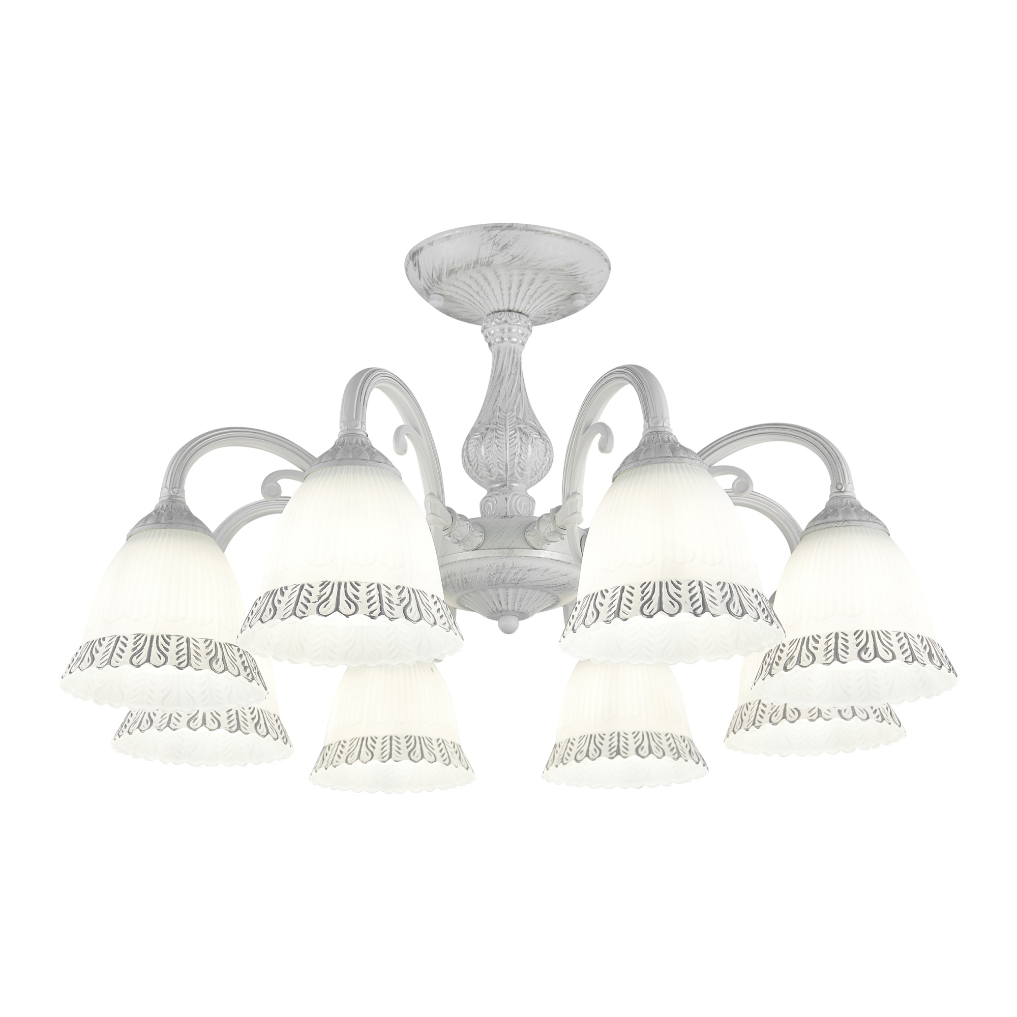 Люстра с плафонами 347410/8 WT+SL Arte Milano