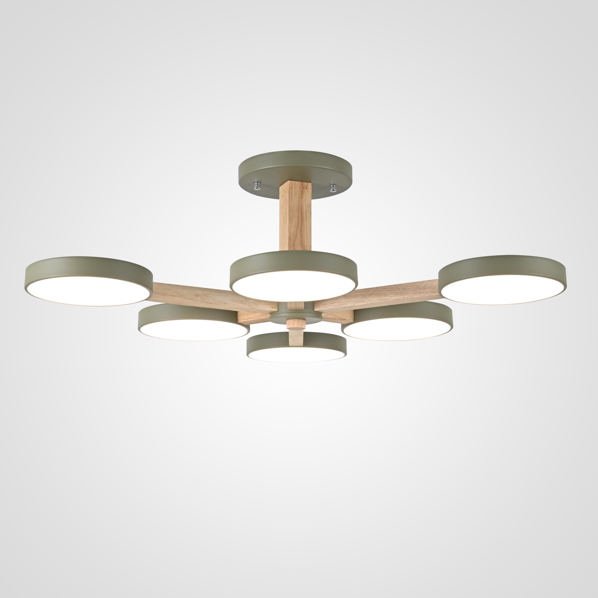 Потолочный светильник TURNA L6 Khaki by ImperiumLoft