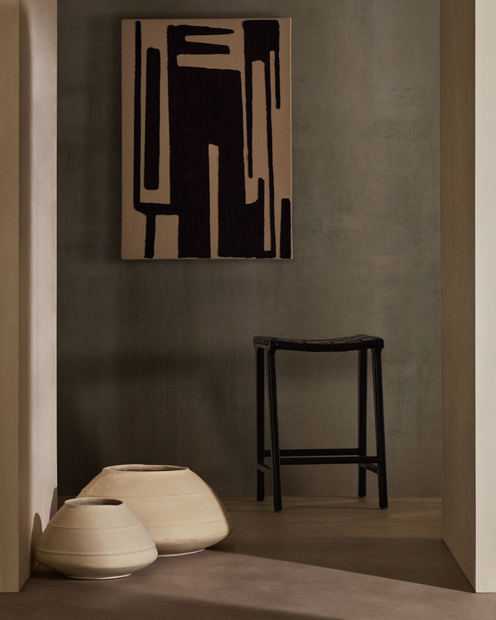 Ваза из папье-маше Sylan белого цвета, 40 см La Forma (ex Julia Grup)