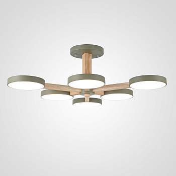 Потолочный светильник TURNA L6 Khaki by ImperiumLoft