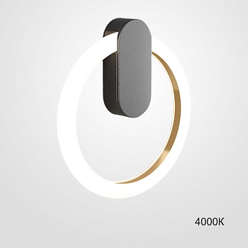 Настенный светильник GINA WALL D40 Black 4000К by ImperiumLoft