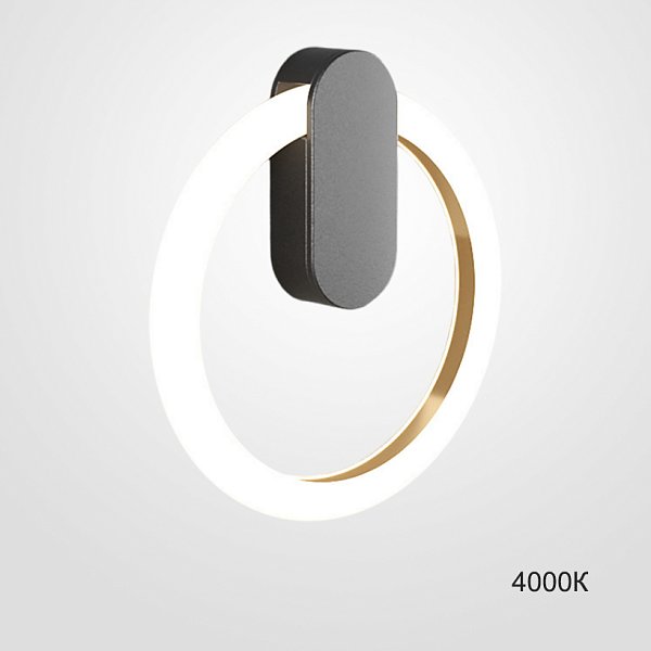 Настенный светильник GINA WALL D40 Black 4000К by ImperiumLoft