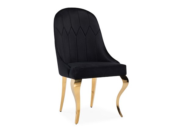 Стул Woodville Gustav black / gold 15384