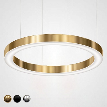 Люстра Light Ring Horizontal D80 Золото by ImperiumLoft