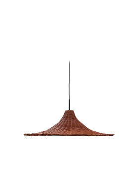 Bladia Абажур для подвесного светильника из ротанга с терракотовой отделкой Ø70 см La Forma (ex Julia Grup)