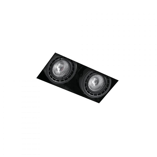 Встраиваемый светильник NANO COLIN-2 без рамки черный LED 14 - 24W 2700K 20 Faro