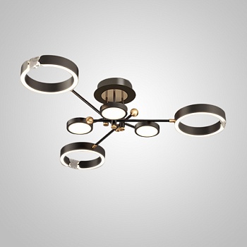 Потолочная люстра SELLIF CH L6 Black by ImperiumLoft