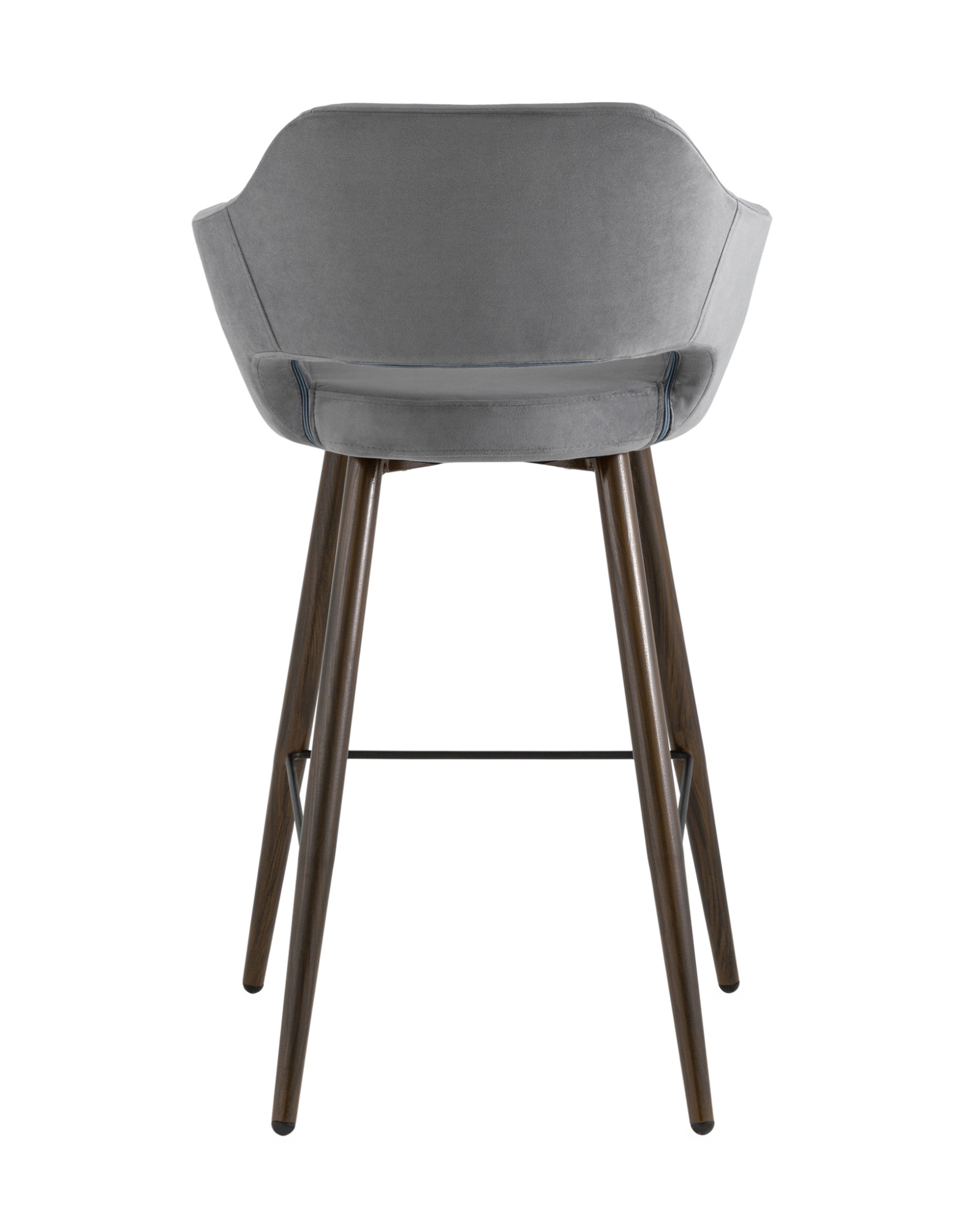 Стул барный Саймон велюр тёмно-серый Stool Group